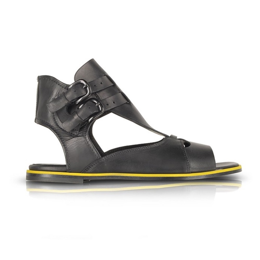 Alexander McQueen Leather Strappy Sandals
